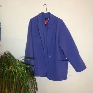 Vintage Oversized fuzzy purple jacket